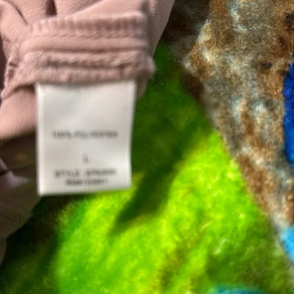 Coverstitched mauve lightweight pants large - Picture 9 of 9